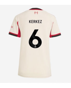 Billige Fotballdrakt Liverpool Milos Kerkez #6 Replika Bortedrakt Dame 2025-26 Kortermet Billige Fotballdrakt Liverpool Milos Kerkez #6 Replika Bortedrakt Dame 2025-26 Kortermet